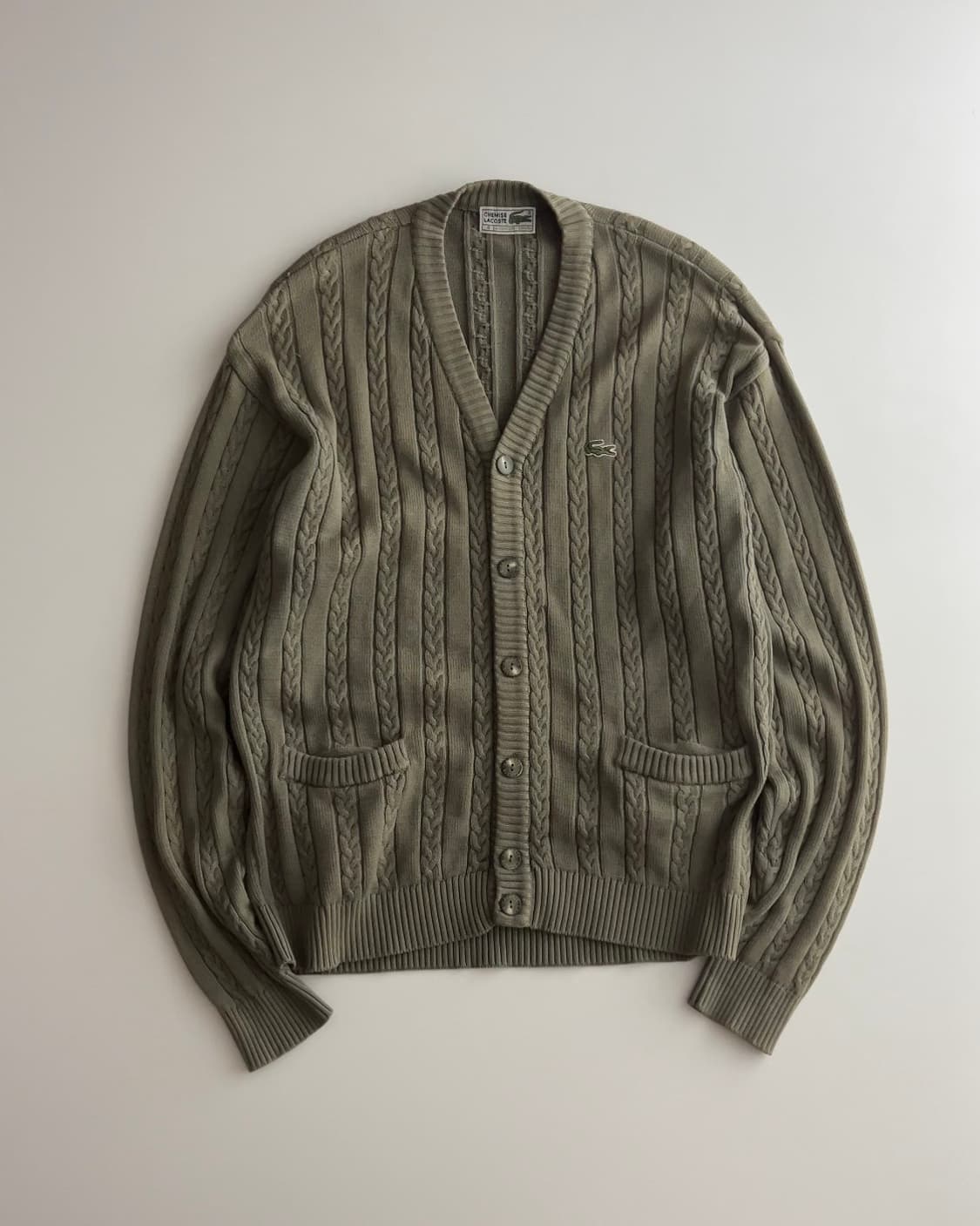 라코스테 꽈배기 니트 가디건 4 상품이미지1