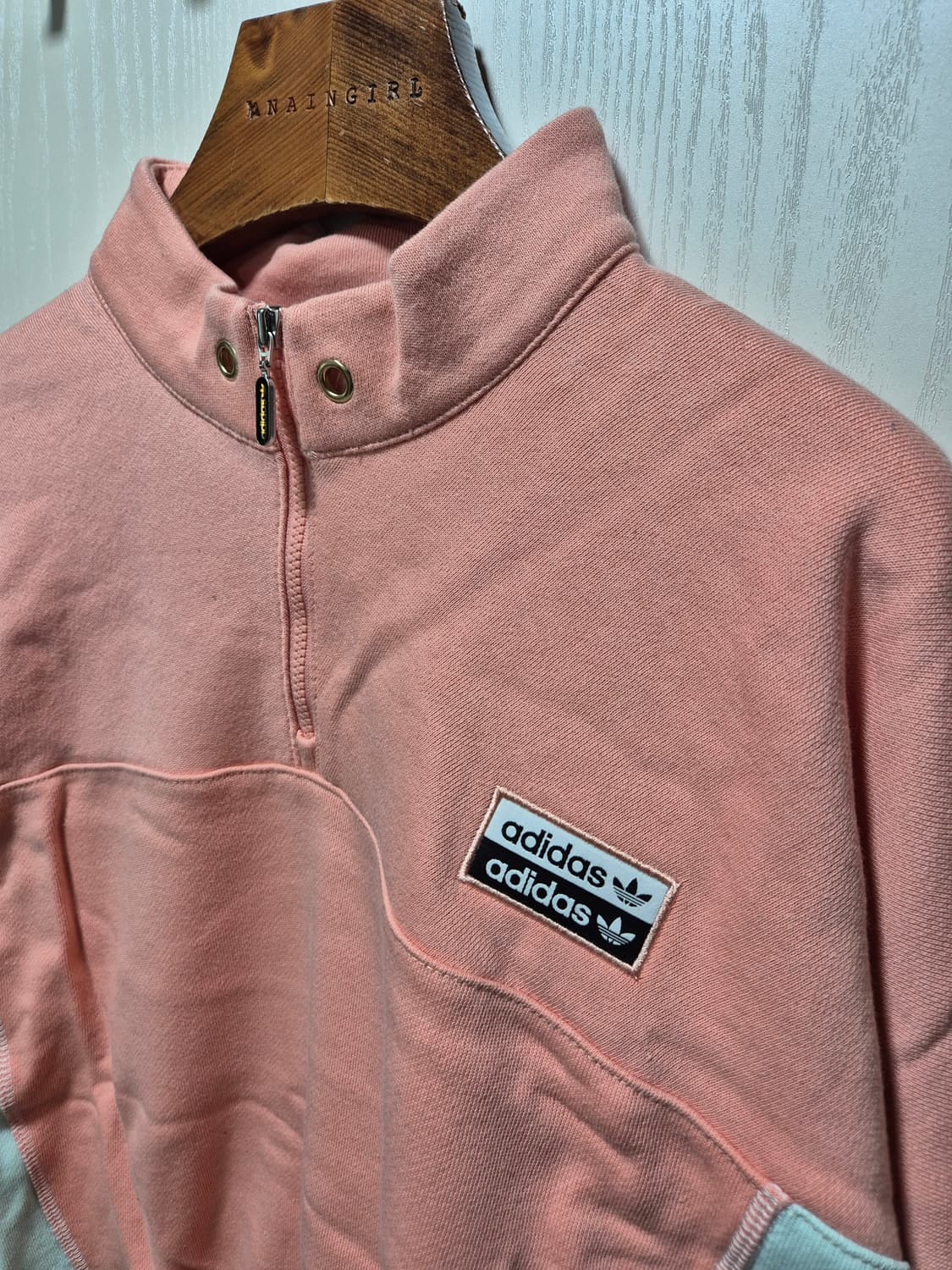 (세일)(새상품)아디다스 컬러블록 하프넥 맨투맨 상품이미지4