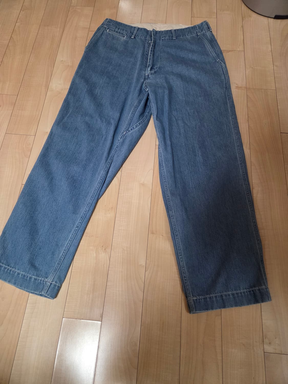 나나미카 와이드데님팬츠 인디고블리치 32 상품이미지1