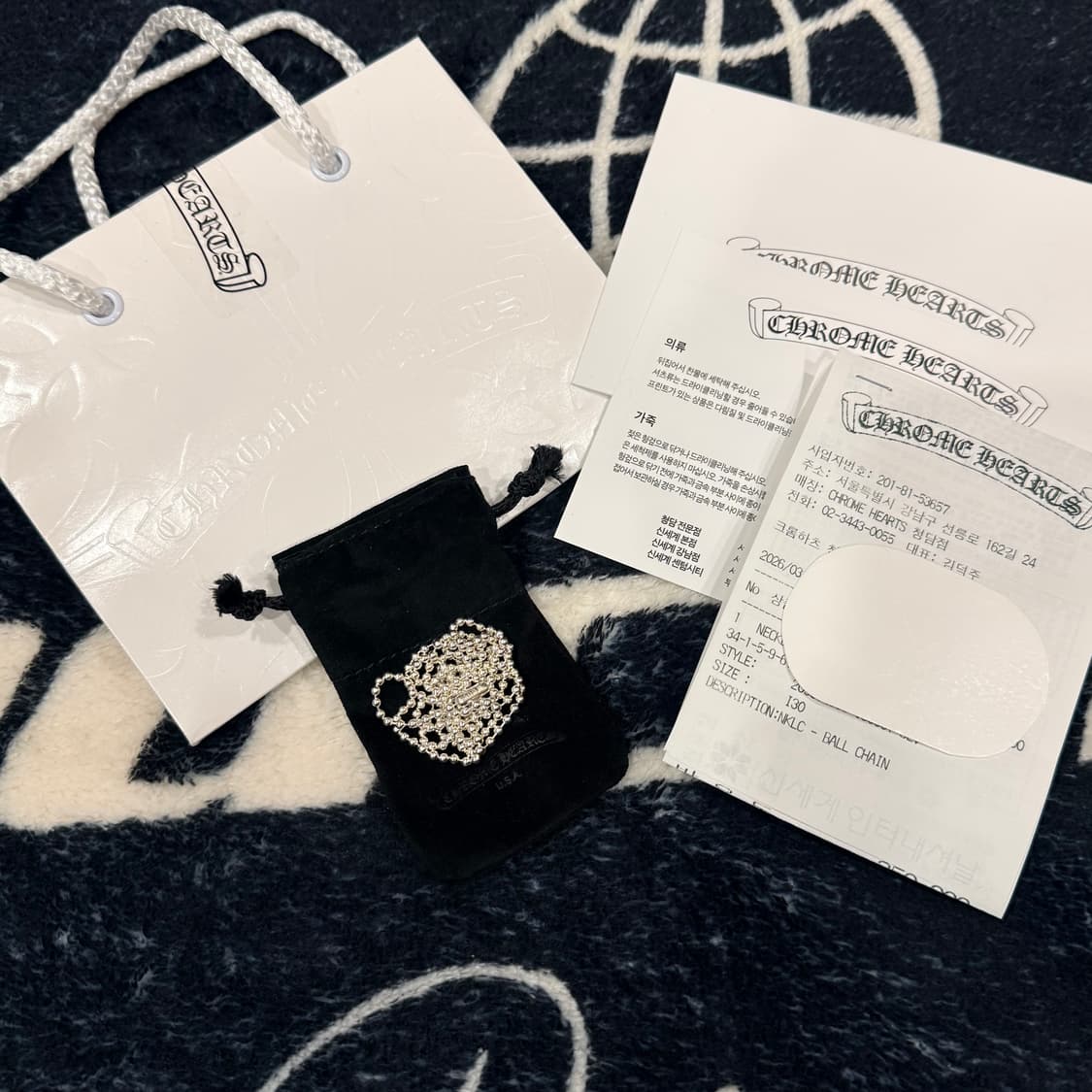 크롬하츠 볼체인 30인치 새상품 상품이미지1