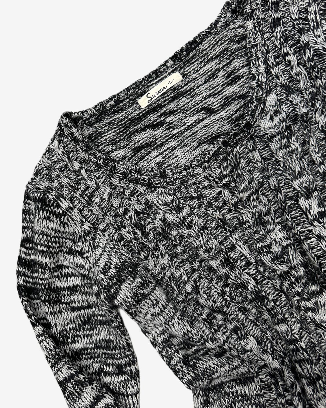 mixed black cable knit 상품이미지2