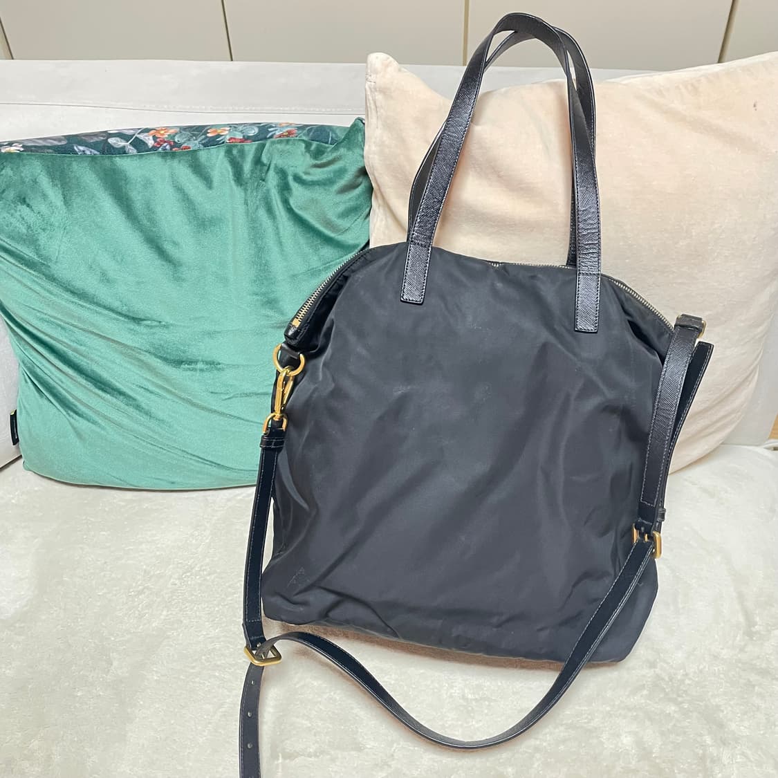 프라다(Prada) 삼각 로고 포코노 투웨이 나일론백 상품이미지3