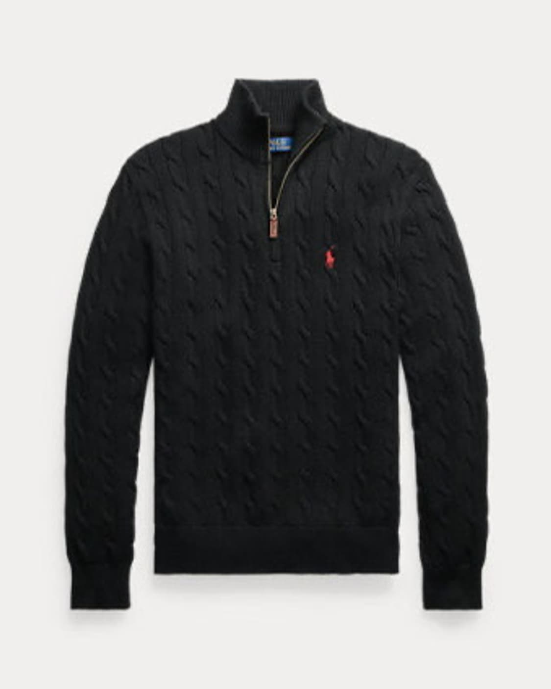 폴로 반집업 꽈배기 니트 급처해요 상품이미지1