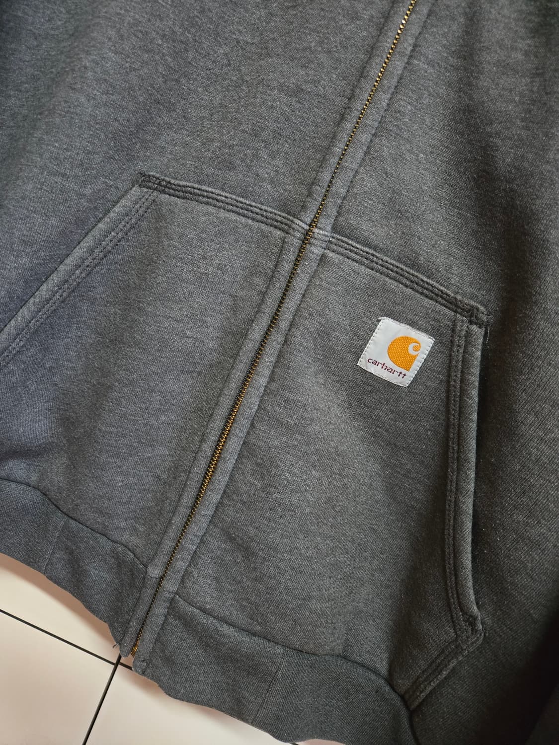 칼하트 써멀 그레이 후드집업 상품이미지4