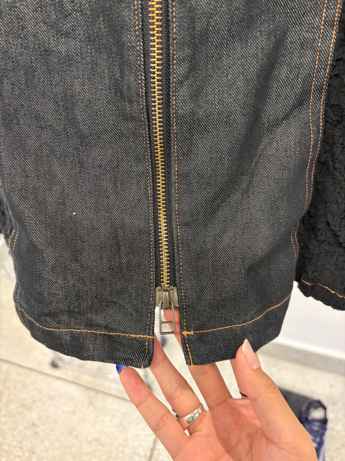 me Issey Miyake wrinkle denim zip up 상품이미지4