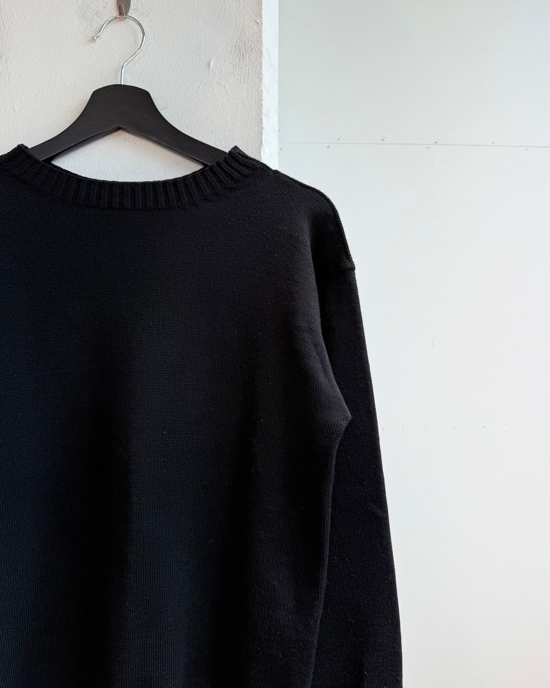 안데르센 안데르센 블랙 울 라운드 니트  상품이미지5