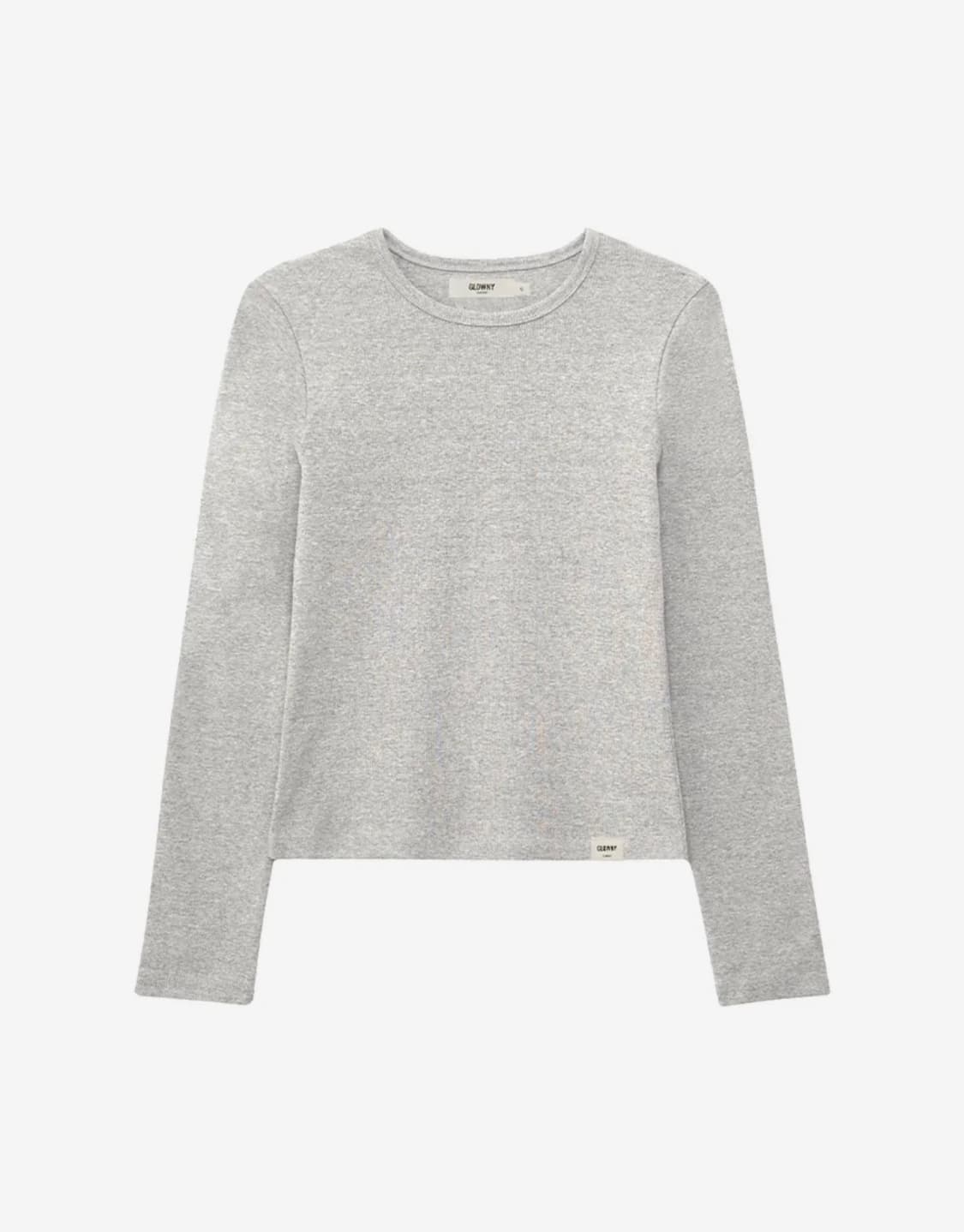 글로니 G classic long  sleeve 멜란지 그레이 상품이미지1