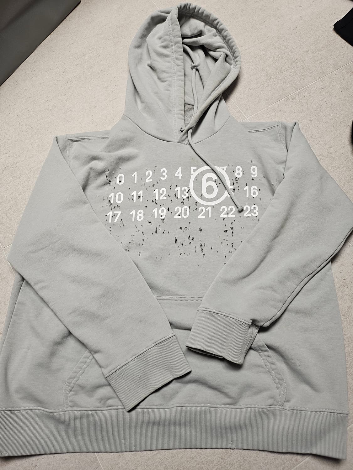 MM6 메종 마르지엘라 빈티지 후드티 L 상품이미지1