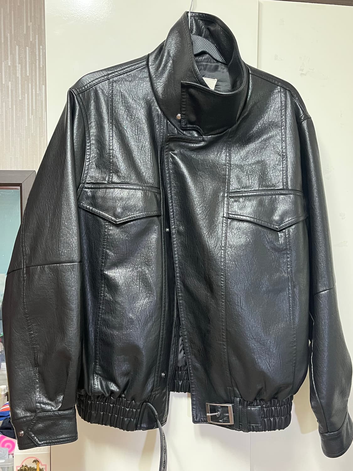 플리즈프로젝트 비건레더자켓 상품이미지3