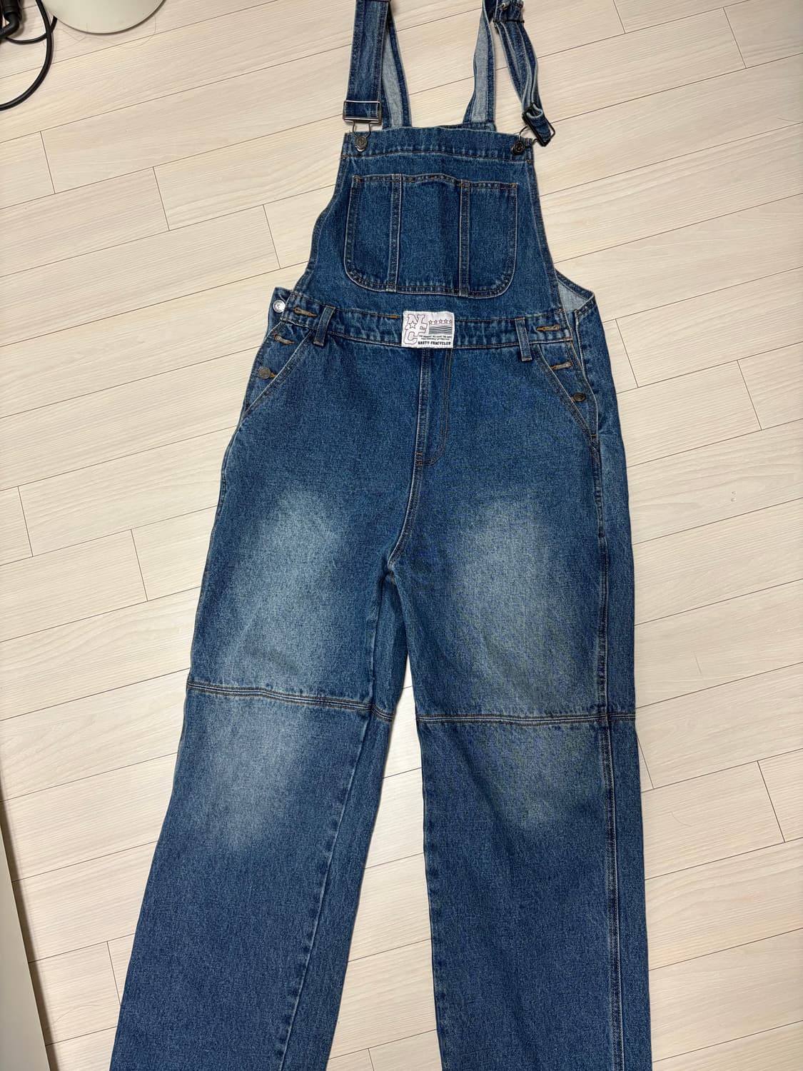 네스티팬시클럽 유쓰 데님 오버롤 (다크블루) 상품이미지7