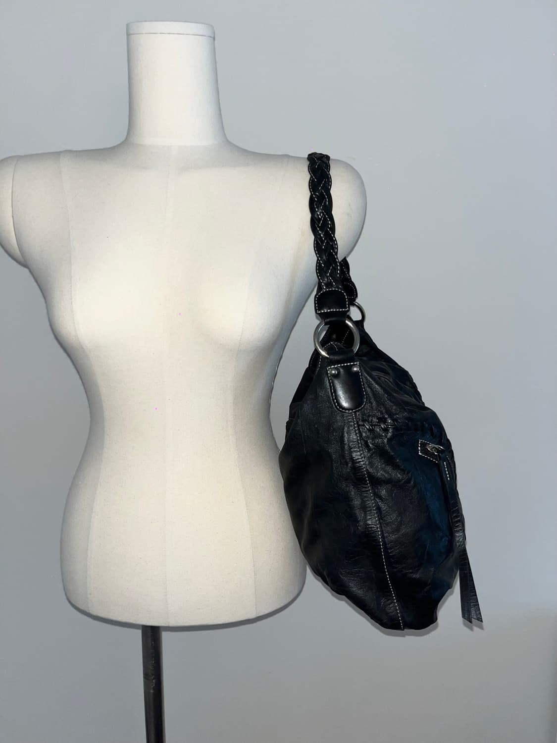 Japan vintage leather Shoulder bag 상품이미지6