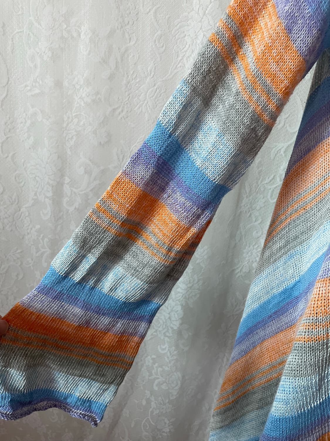 멀티 스트라이프 드레이프 가디건 상품이미지4