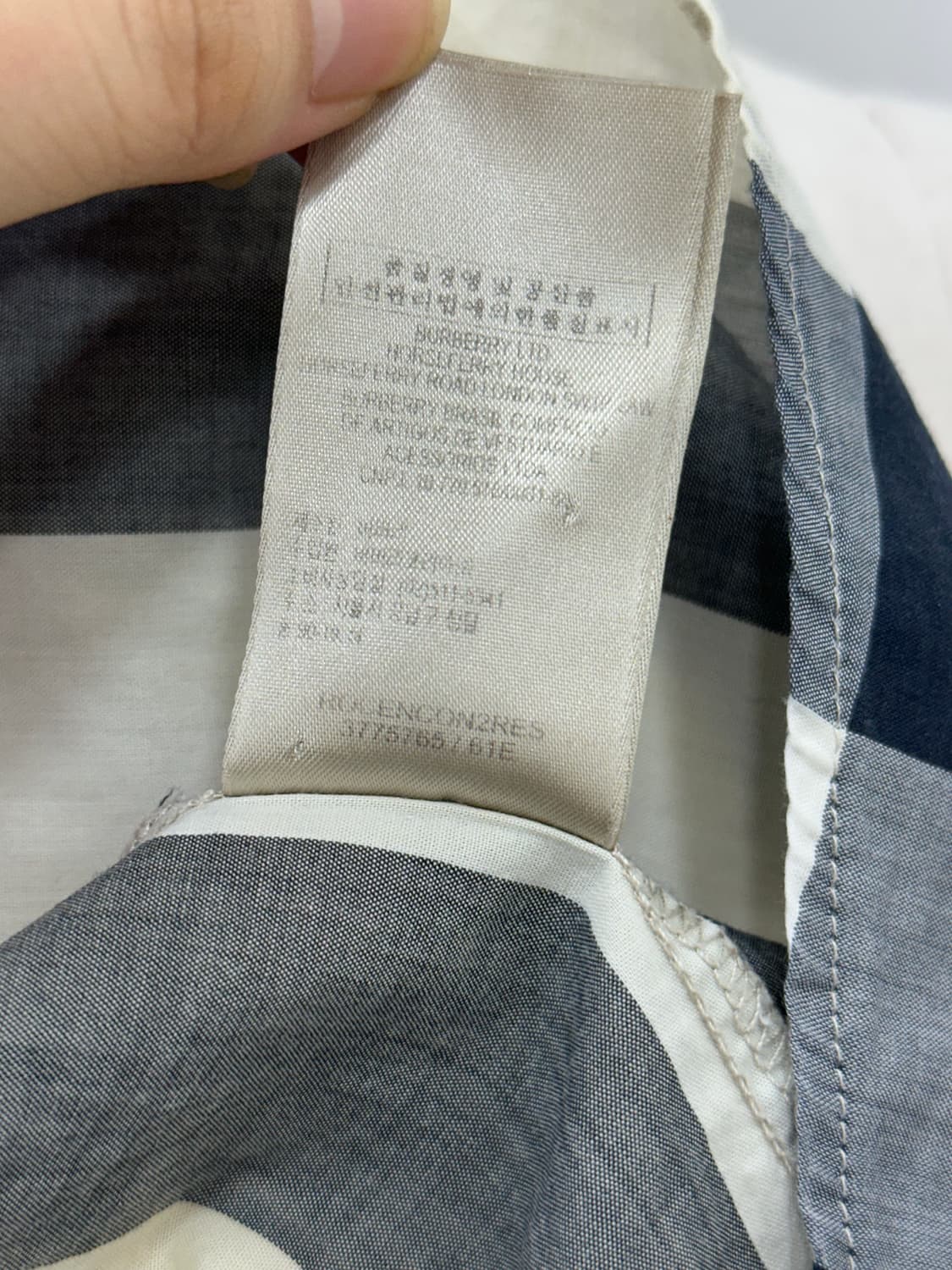 버버리 여성 체크 남방 상품이미지10