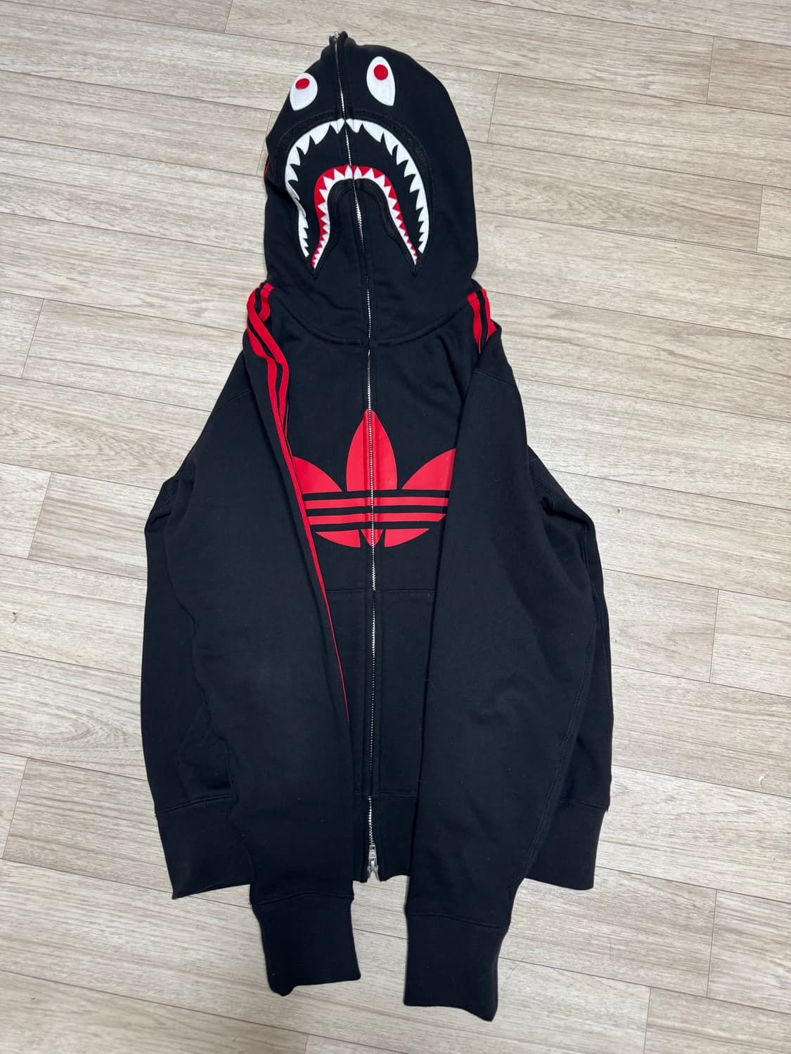 베이프x아디다스 콜라보 후드집업 상품이미지5