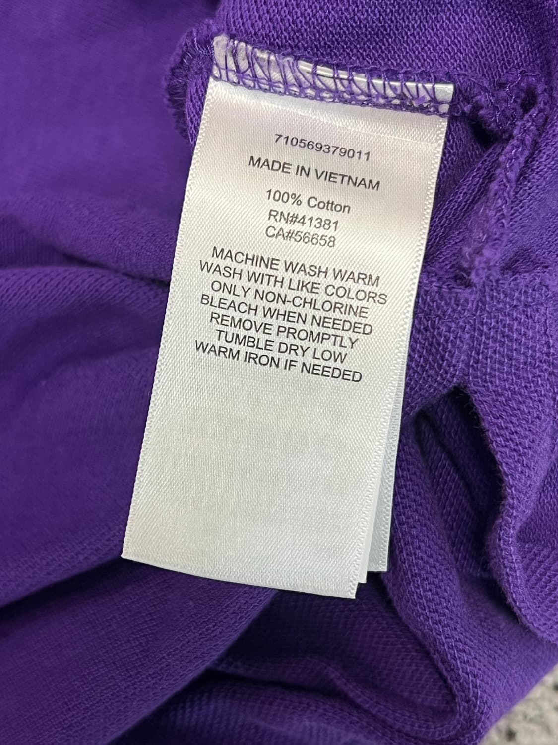 (S) 폴로 랄프로렌 커스텀핏 빅포니 카라 긴팔 티 퍼플 상품이미지4