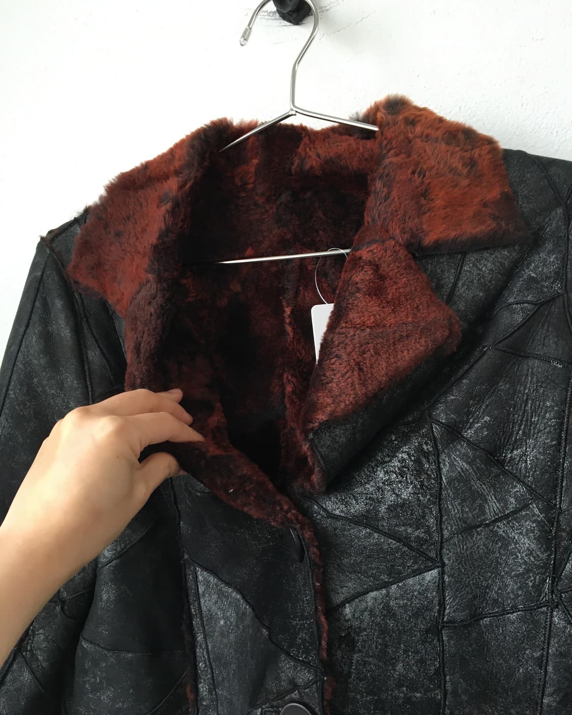Fake fur layered patch work mustang 상품이미지6