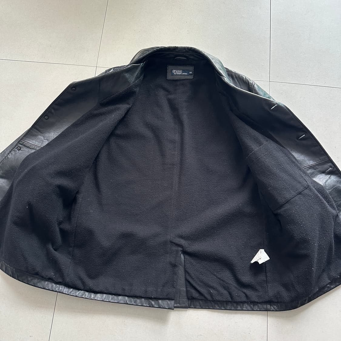 90s 폴로 랄프로렌 소가죽 하프코트 자켓 100  상품이미지6