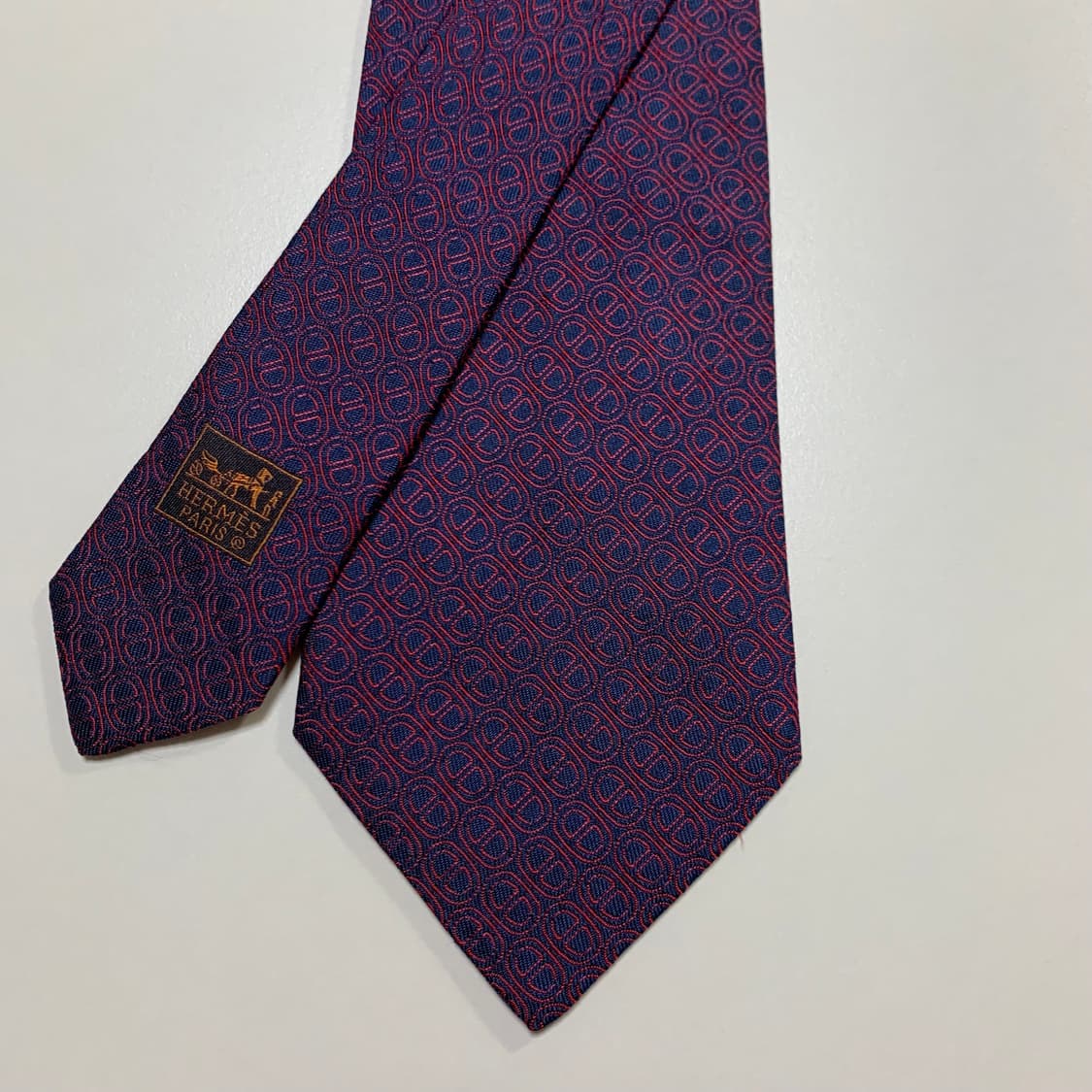 에르메스(HERMES) H모노그램 기하학적패턴 명품넥타이 최상급 9cm 상품이미지2