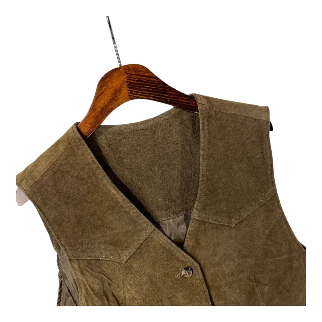 [JPN] 빈티지 레더 스웨이드 베스트 상품이미지3