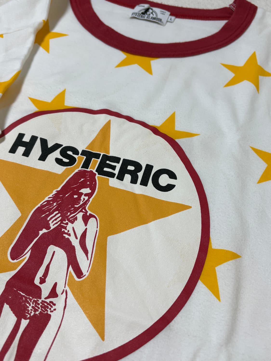 Hysteric glamour 스타 링거 티 L 상품이미지2