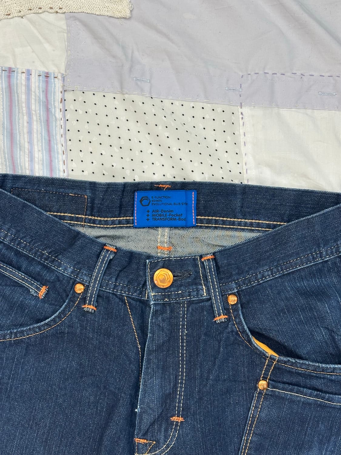 에드윈 디테일 진청바지  상품이미지5