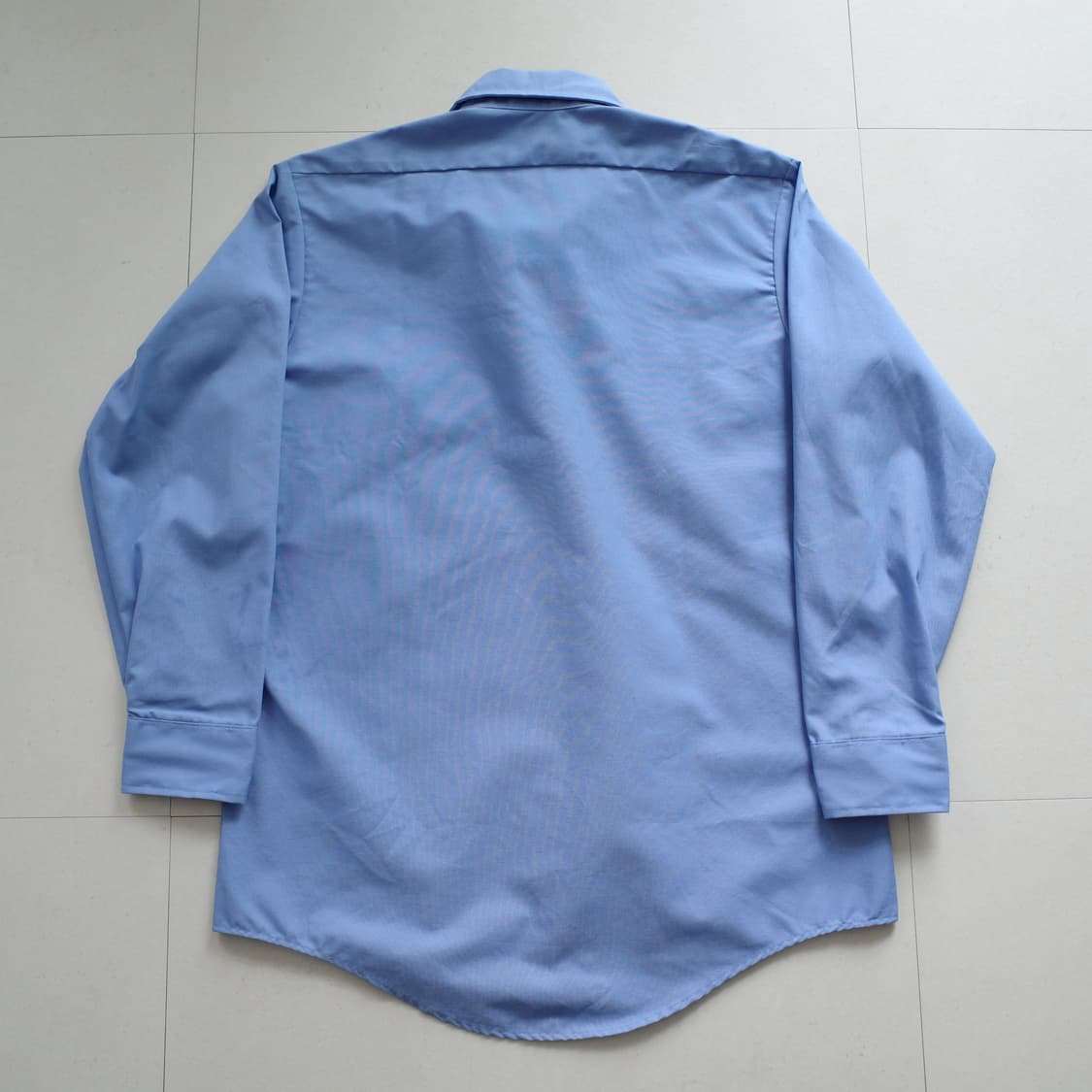 90s 랭글러 레드캡 MADE IN USA 워크셔츠 블루 100 상품이미지6