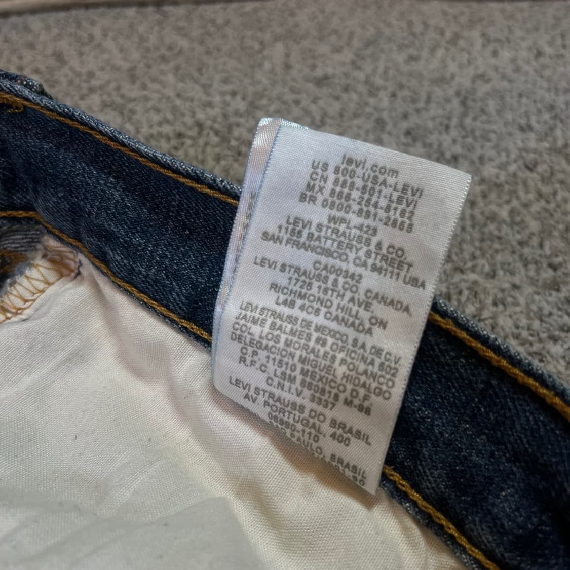 USA 리바이스 501 데님팬츠 상품이미지7