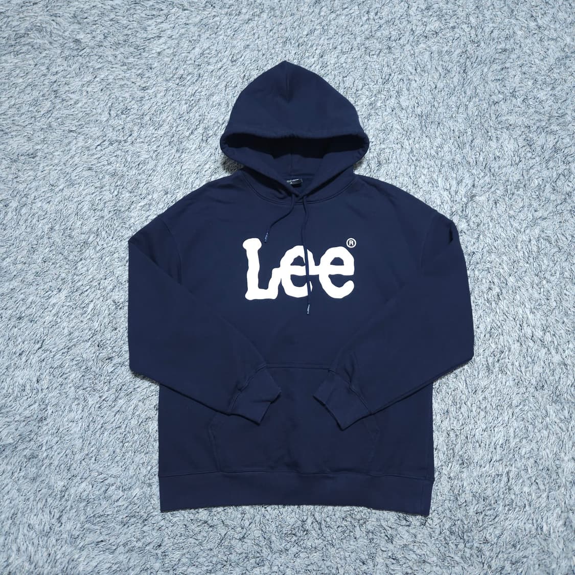 Lee) M 남자 네이비 오버핏 후드티셔츠 / 왕눈이샵 상품이미지1