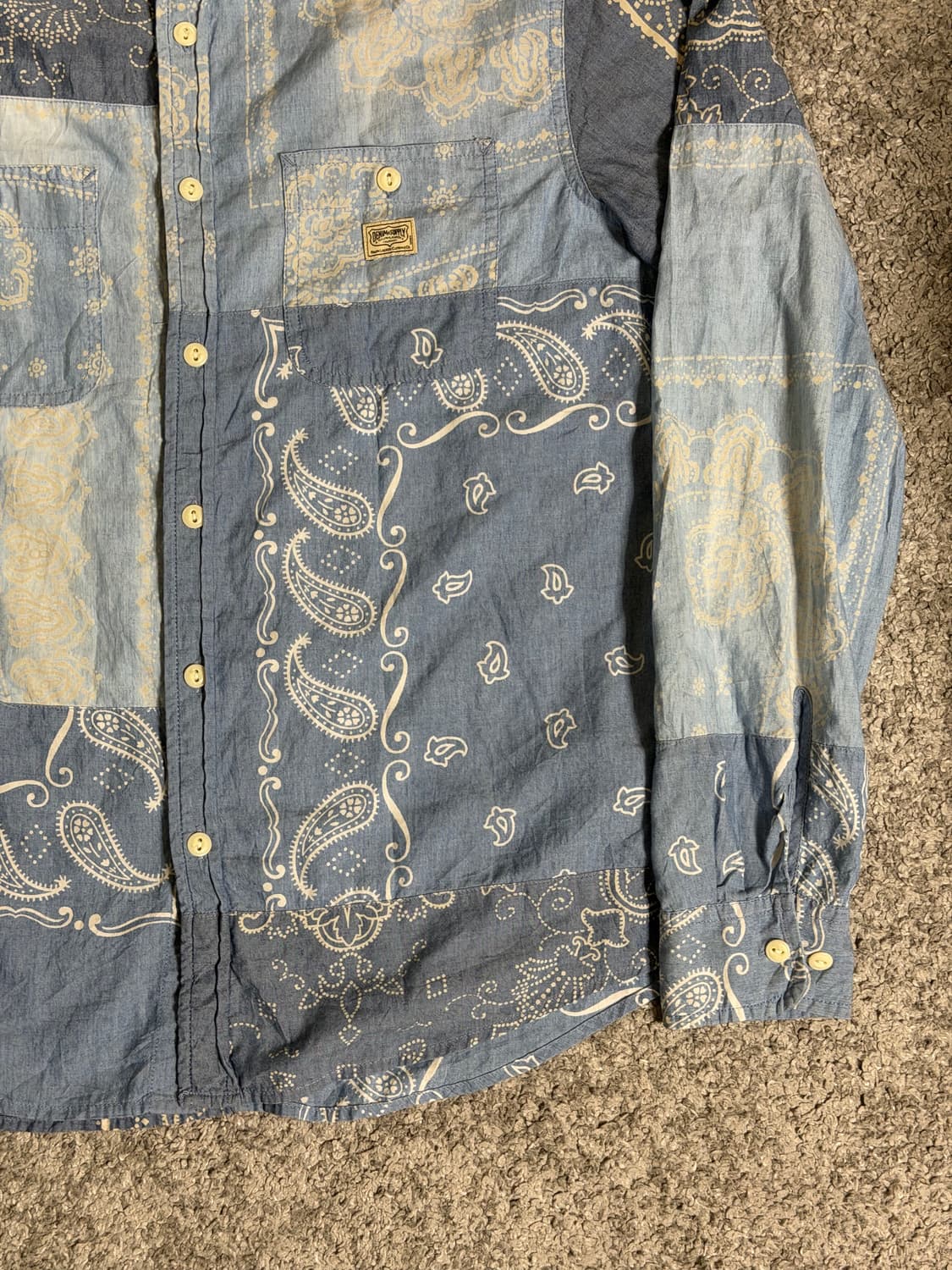 데님앤서플라이 반다나 패치워크 셔츠 상품이미지5