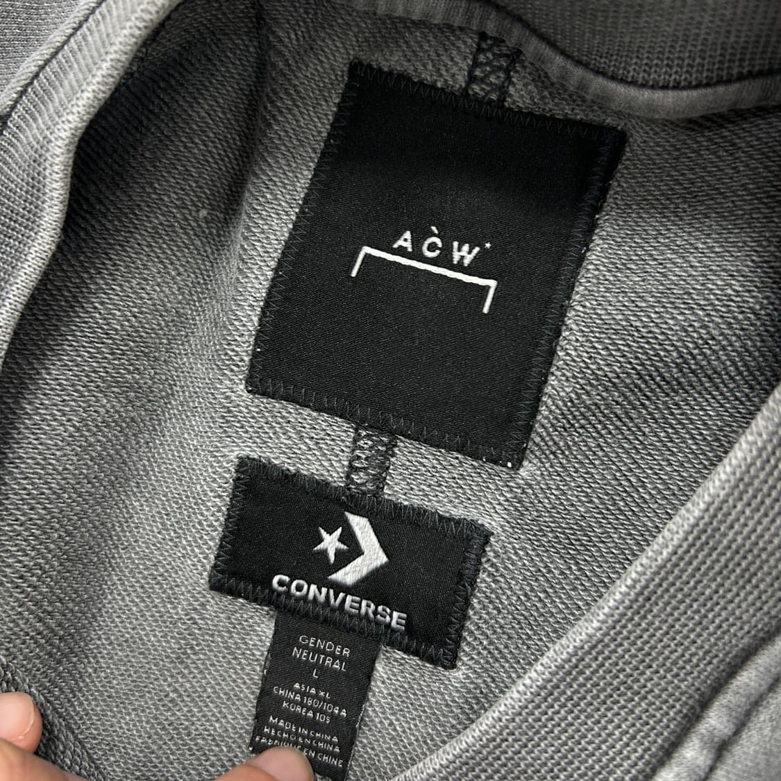 컨버스 X 어콜드워 피그먼트 워싱 맨투맨(L) 상품이미지2