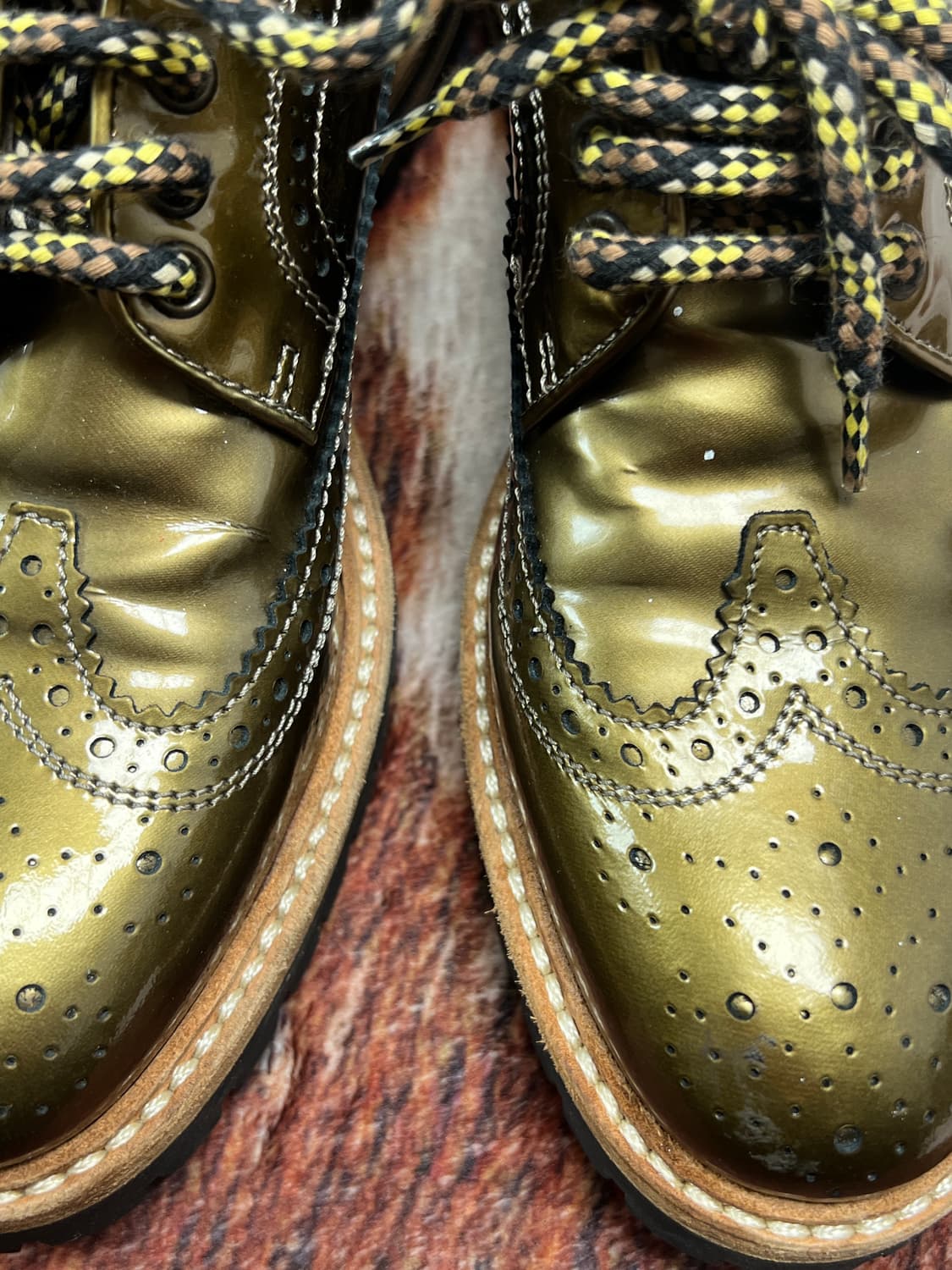 [230] AGL 올리브 그린 리얼 레더 옥스포드 로퍼 상품이미지5