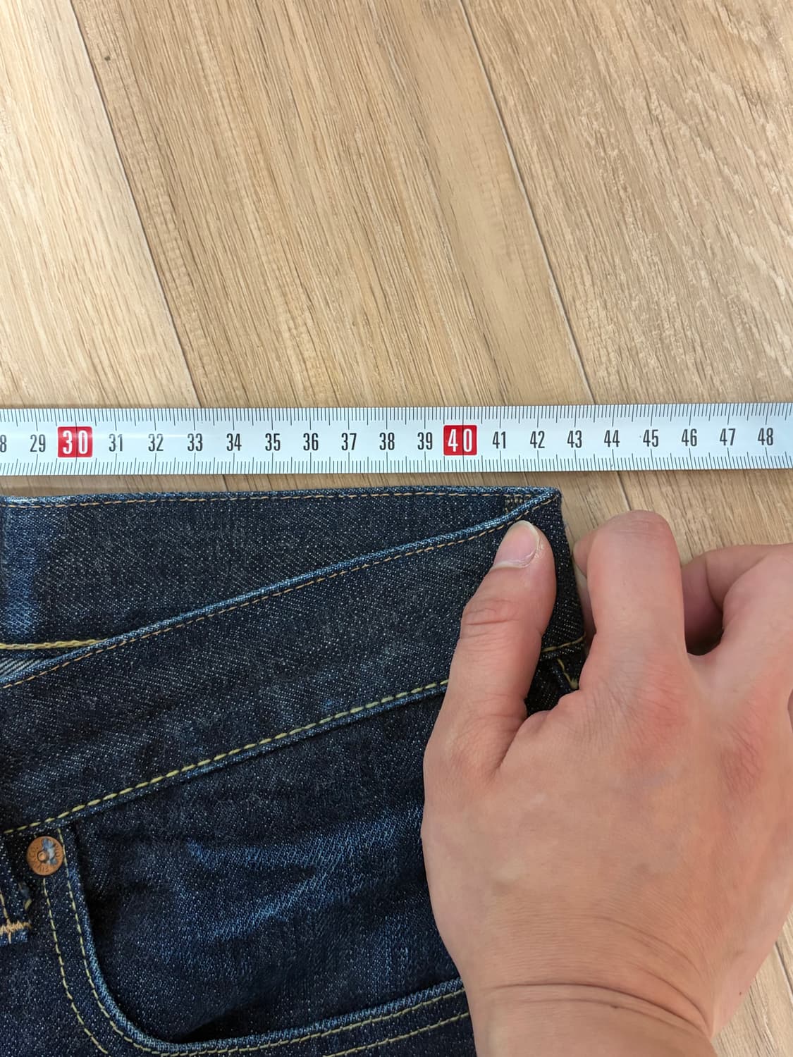 라디올 셀비지 데님팬츠  상품이미지7