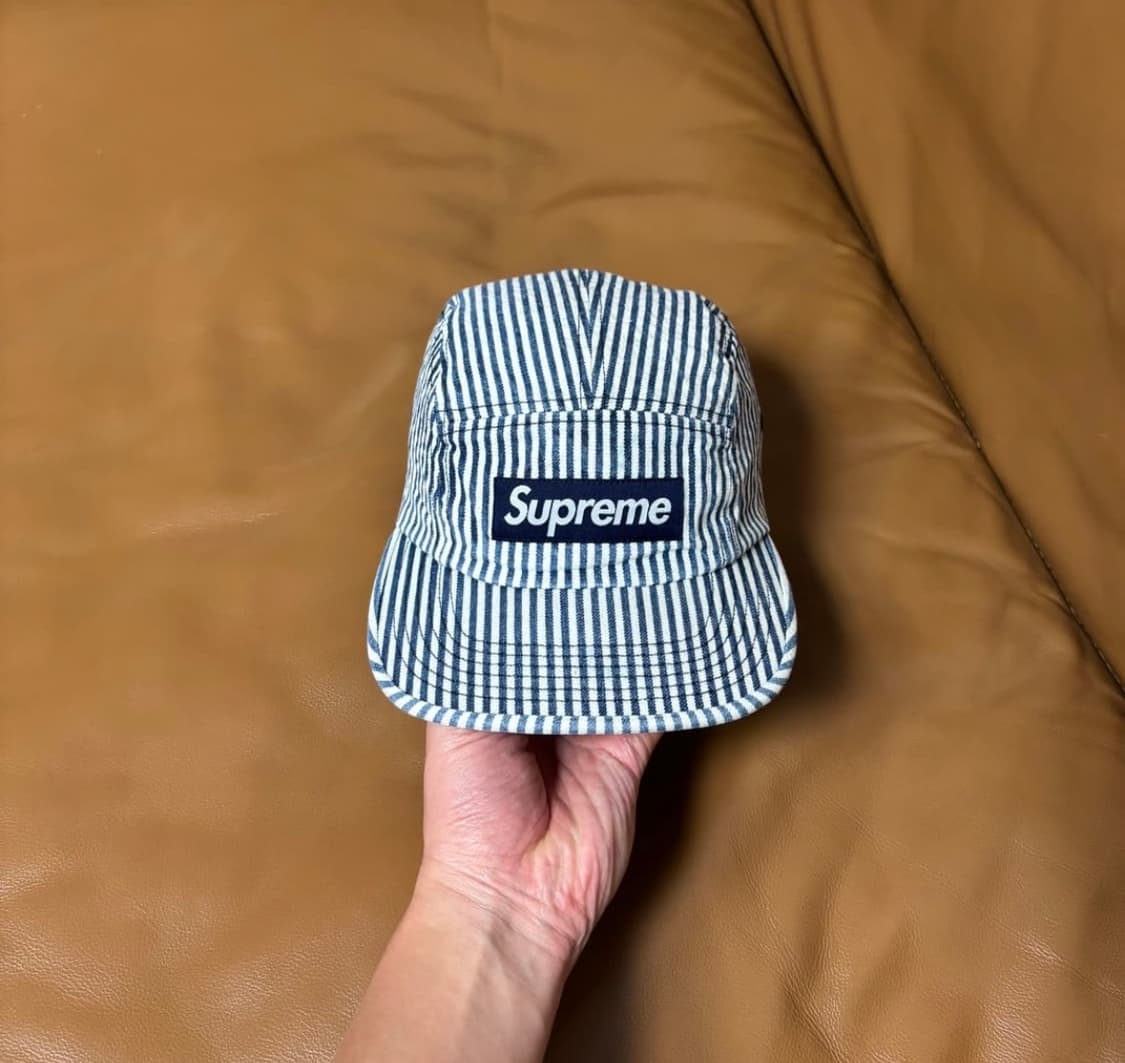 Supreme 슈프림 캠프캡 모자 Hickory Stripe Denim  상품이미지2