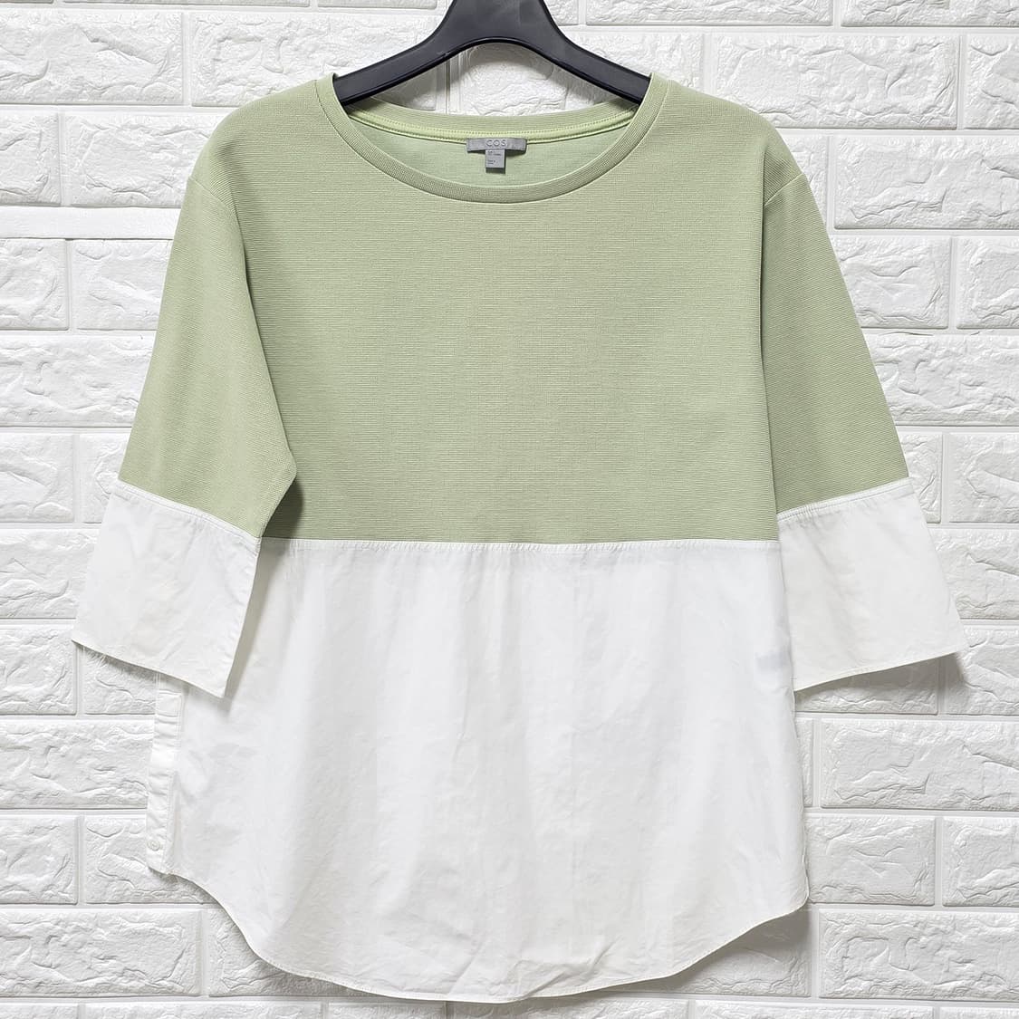 택포// L 코스 COS 컬러 블록 티셔츠  상품이미지1