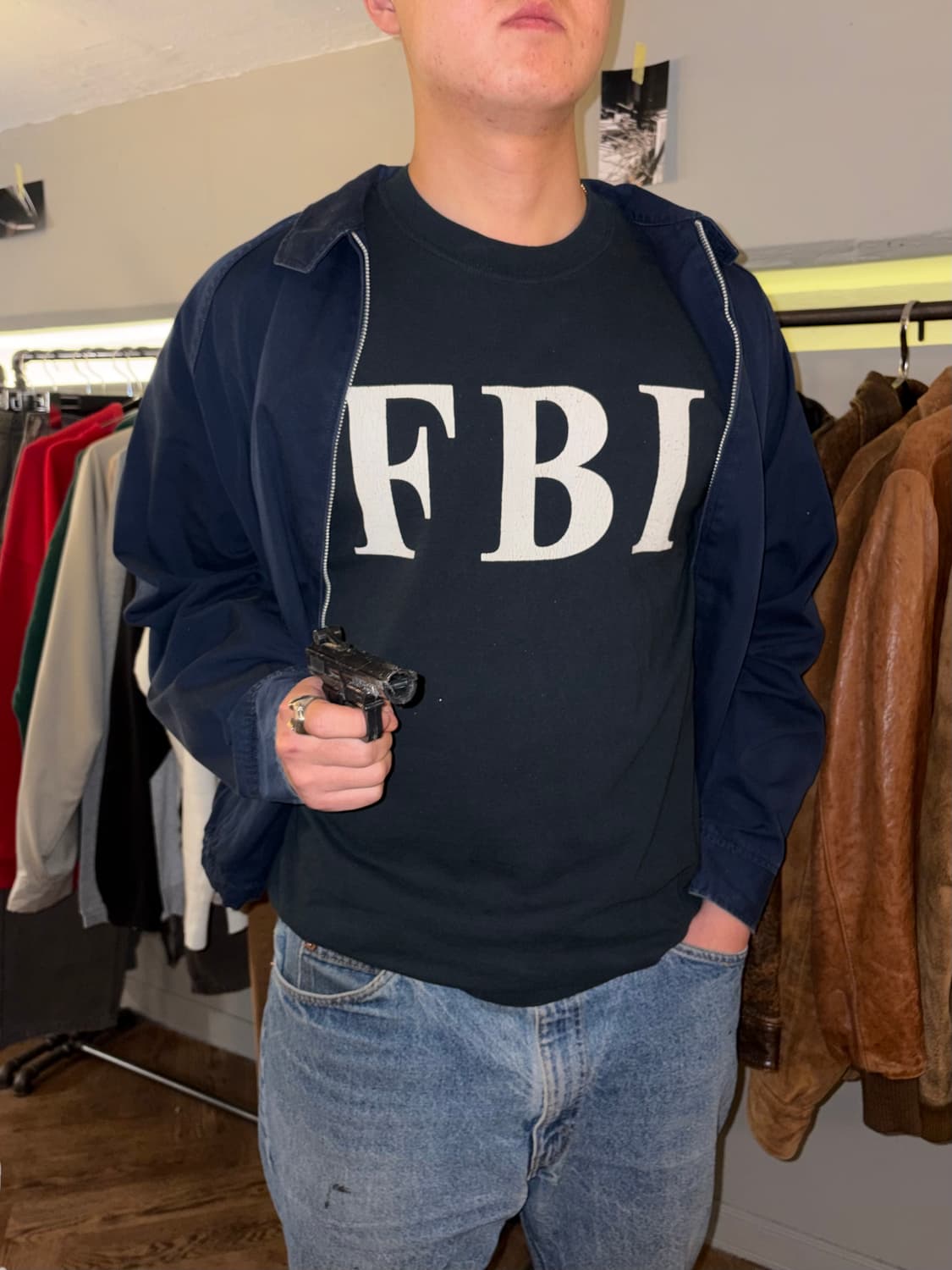 90’s FBI Anvil American culture T-shirt  상품이미지1