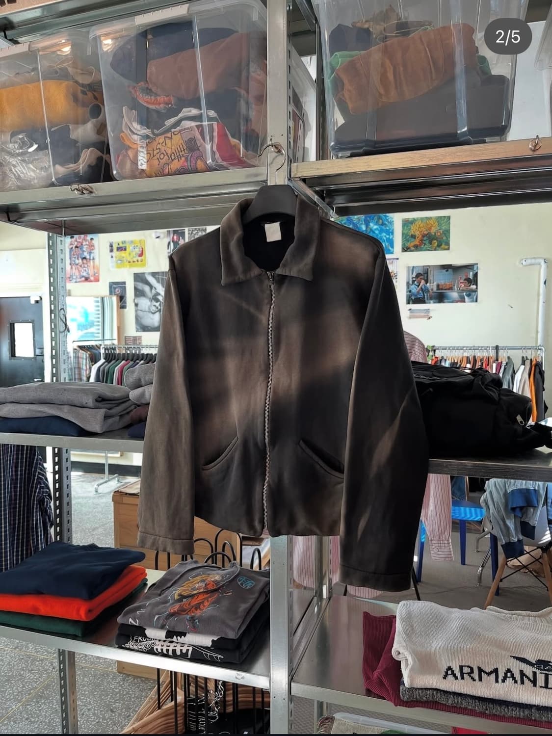 90s 빈티지 아네스베 선페이딩 자켓 상품이미지2