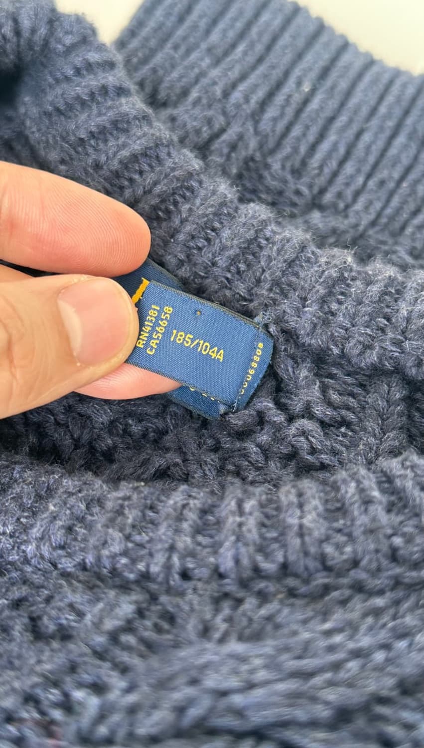 폴로 캐시미어 아란 니트XL 상품이미지9