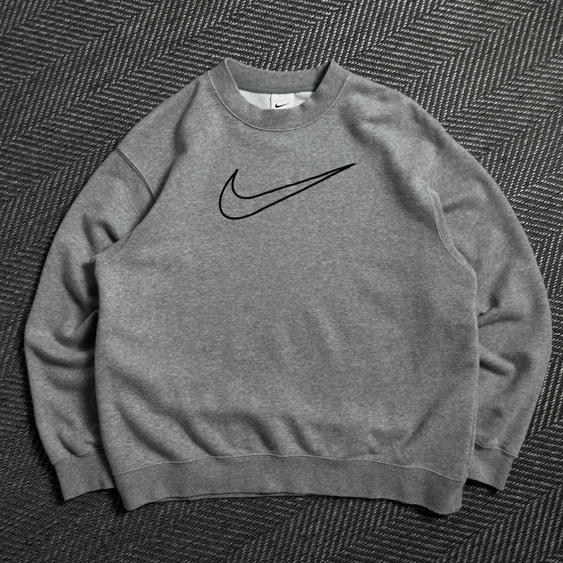 나이키 빅스우시 로고 그레이 스웻 맨투맨o 4940 상품이미지1