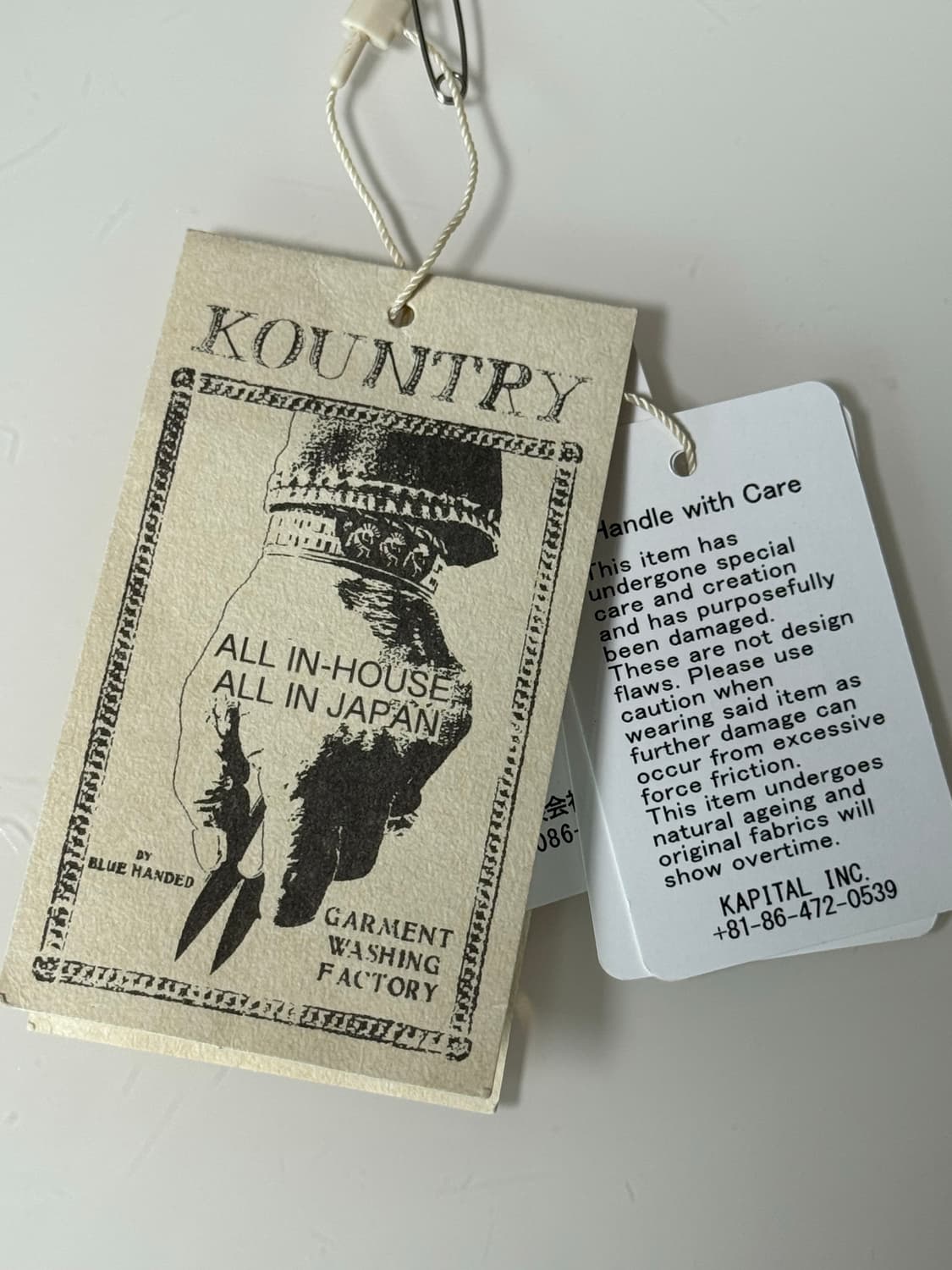 캐피탈 KAPITAL 14oz 데님 포트 배기 팬츠 키나리 블랙 상품이미지10