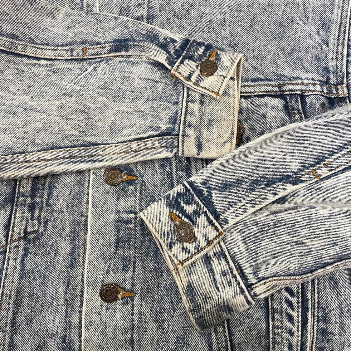 (M) 80~90s Levi's 리바이스 워싱 트러커 데님 자켓 상품이미지7