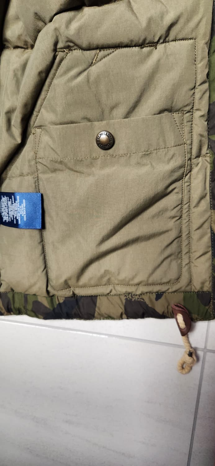 폴로 타이거카모 패딩 베스트 xs 상품이미지6