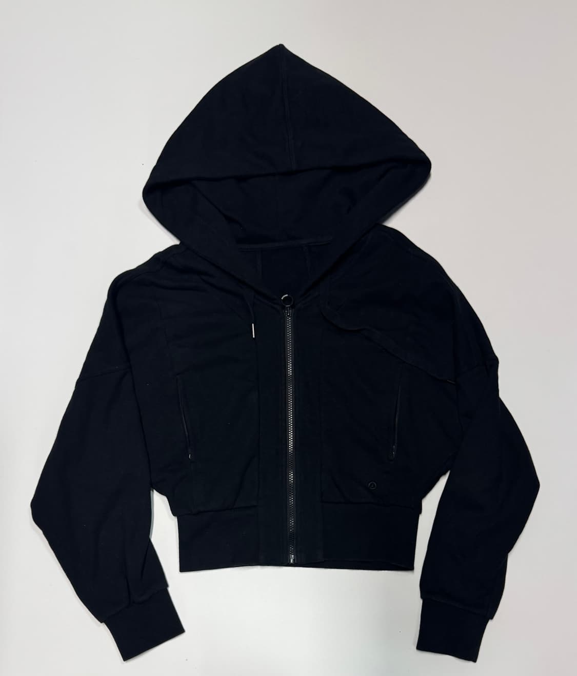 여성 안다르 Andar 트레이닝 크롭 후드집업 4 블랙 상품이미지1