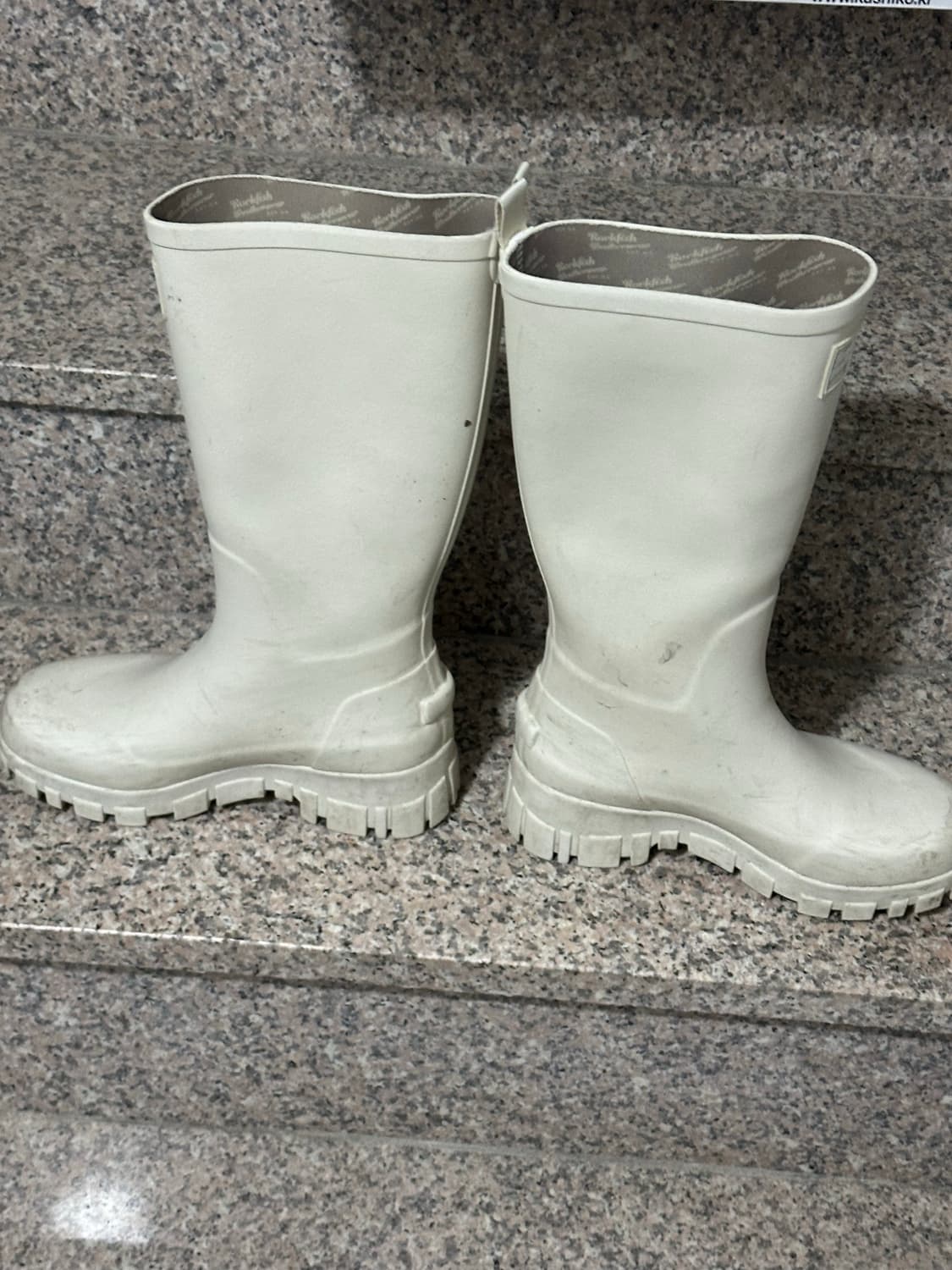 락피쉬웨더웨어 플랫폼 레인부츠 롱 크림 240 FLATFORM RAIN  상품이미지9