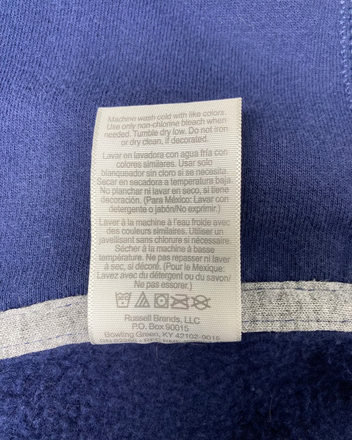 00s Russell Zip Up Hoodie (navy) 상품이미지4