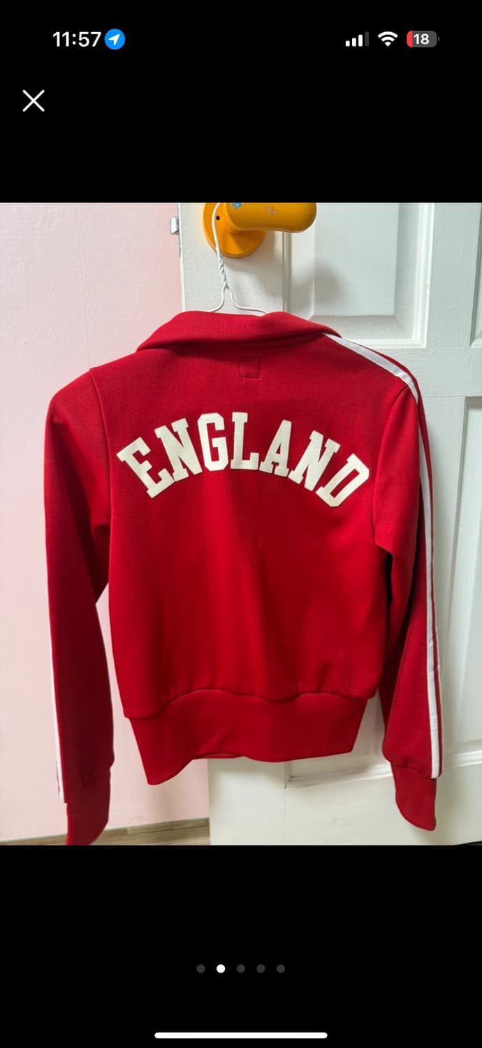 잉글랜드 아디다스 트랙탑 레드 상품이미지2