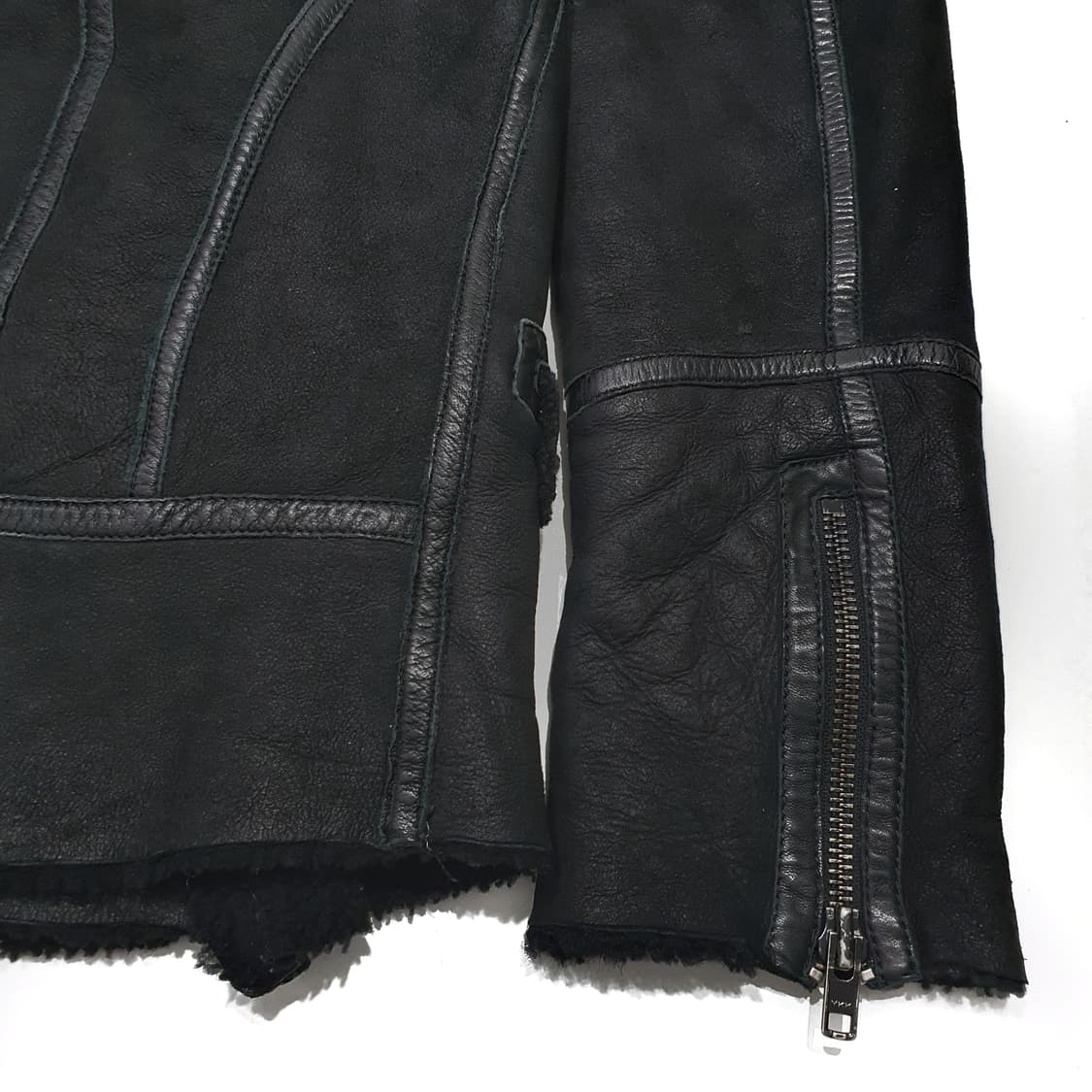 올세인츠 올세인트 후드 무스탕 라이더 자켓 xl 100~105 상품이미지8