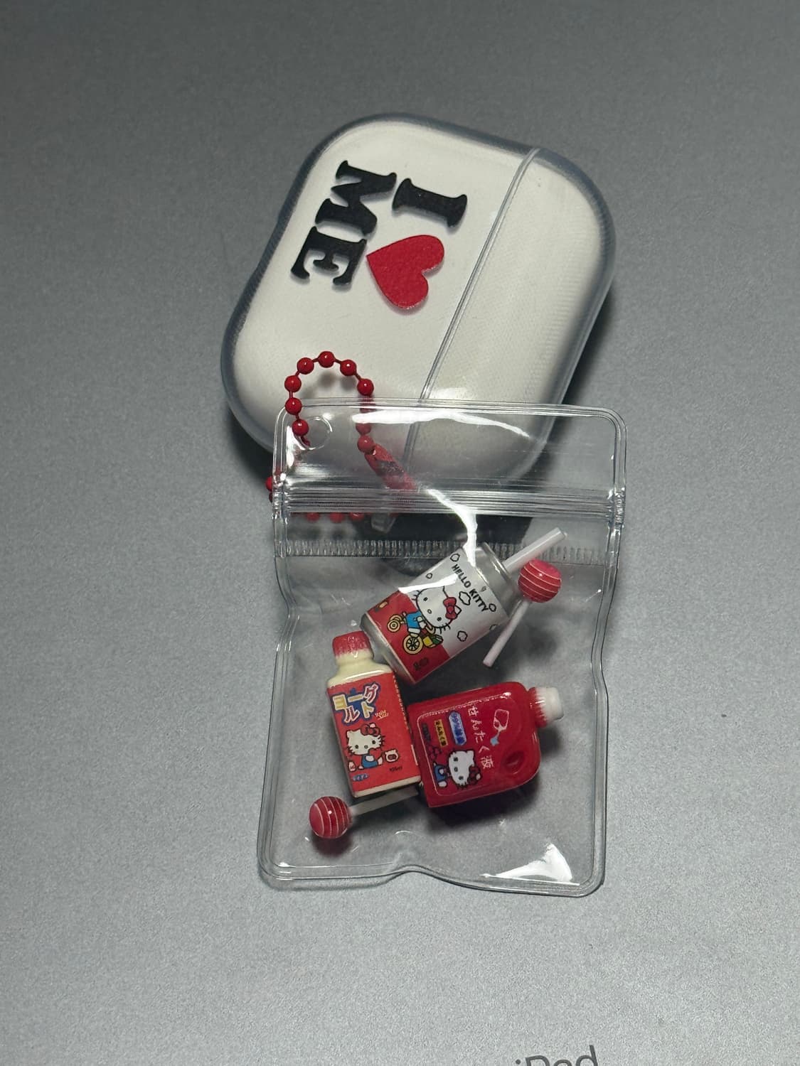 🍓헬로키티 미니어처 pvc 비닐 키링 🍓 볼 체인 에어팟 열쇠 피규어 상품이미지3