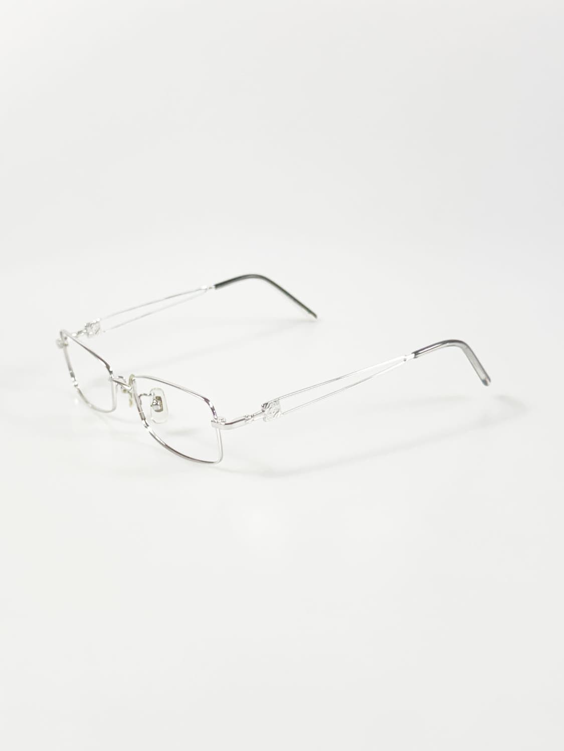 R&B EYEWEAR 실버 슬림 스퀘어 메탈 빈티지 안경 상품이미지4