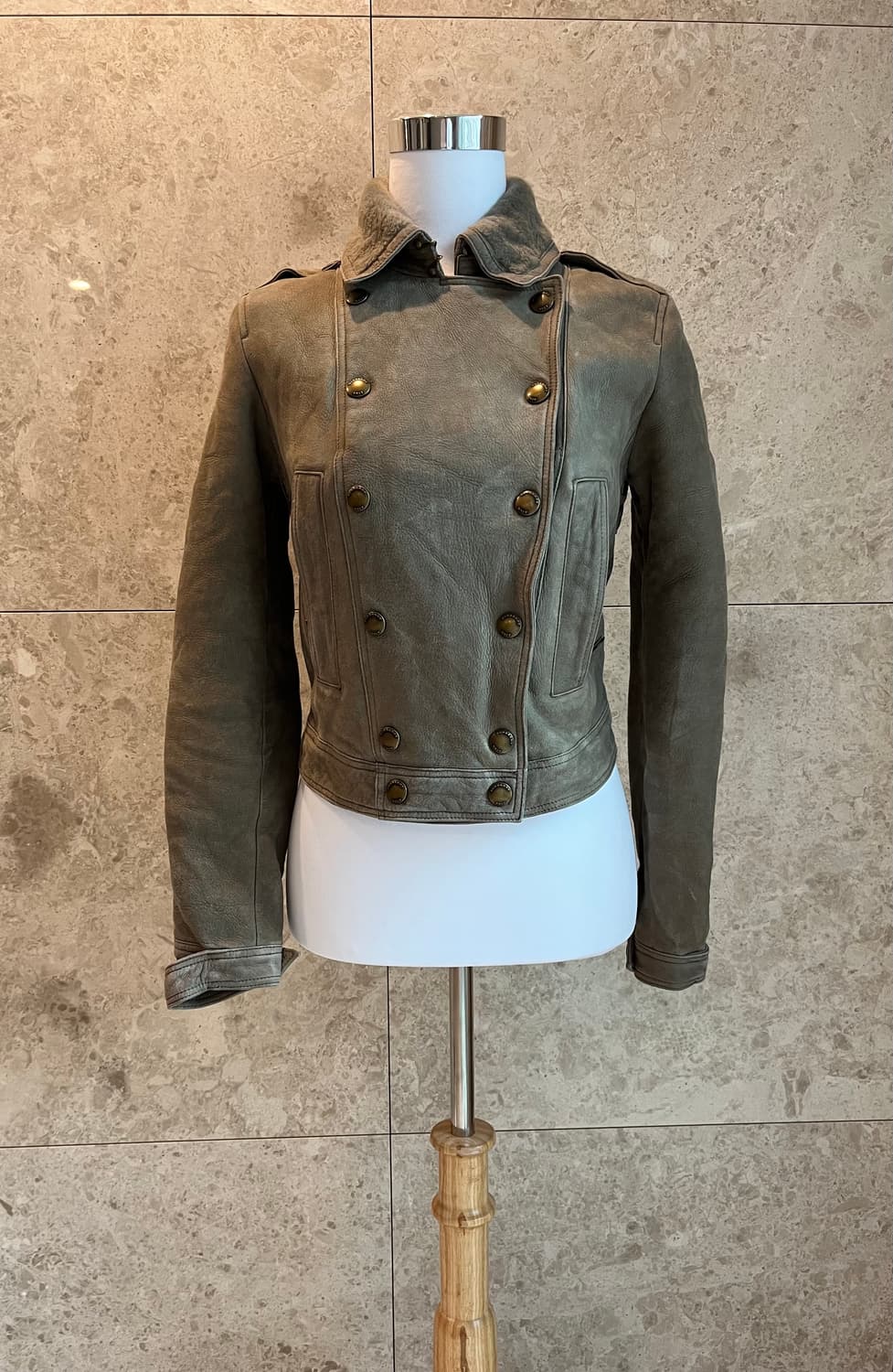 버버리 브릿 양가죽 자켓 UK6 정품 상품이미지1