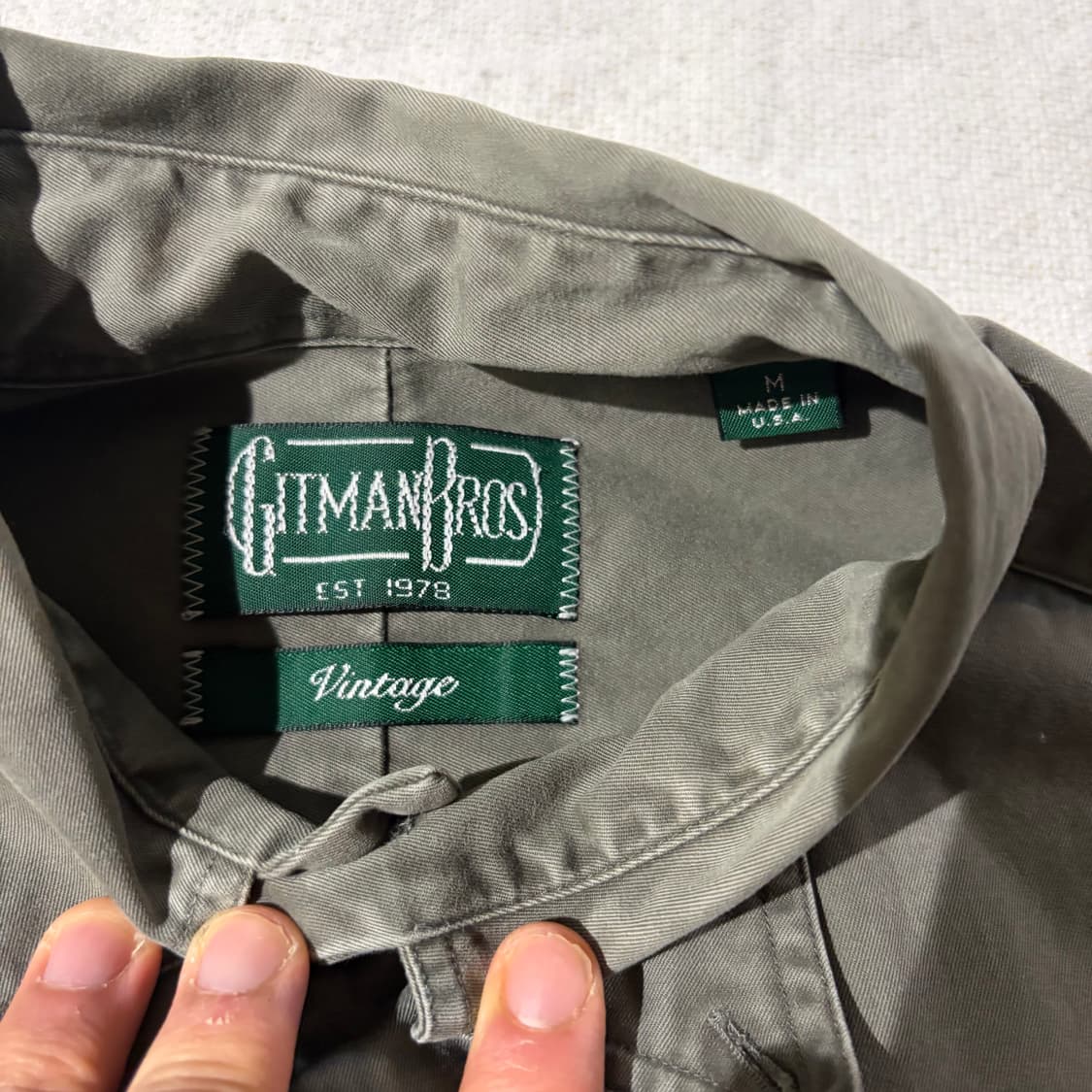 Gitman Bros Vintage Olive Shirts 상품이미지3